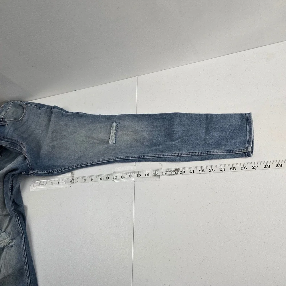 Hollister High-Rise Super Skinny Distressed‎ Jeans W30 L26 Light Wash Denim